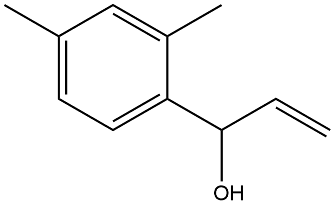 Benzenemethanol, α-ethenyl-2,4-dimethyl- Structure