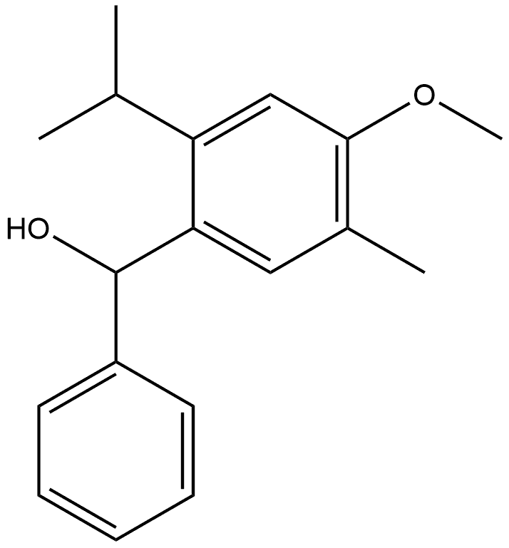 4-Methoxy-5-methyl-2-(1-methylethyl)-α-phenylbenzenemethanol Structure