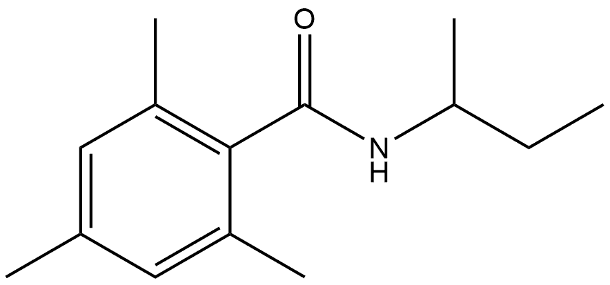 2,4,6-Trimethyl-N-(1-methylpropyl)benzamide Structure