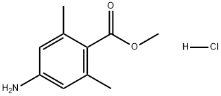 Benzoic acid, 4-amino-2,6-dimethyl-, methyl ester, hydrochloride (1:1) Structure