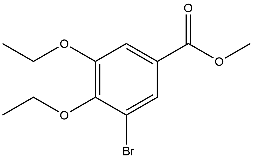 Methyl 3-bromo-4,5-diethoxybenzoate Structure