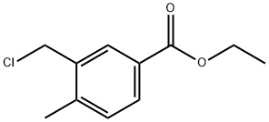 Benzoic acid, 3-(chloromethyl)-4-methyl-, ethyl ester Structure