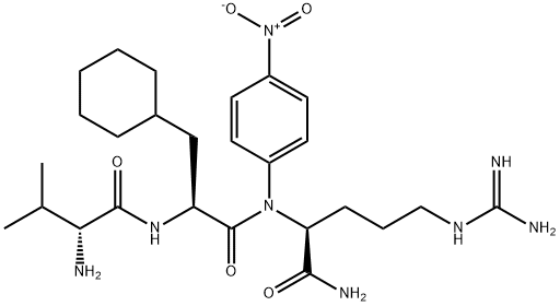 D-VALVY-3-CYCLOHEXYL-L-ALANYL-N-(4-NITROPHENYL)-L-ARGININAMIDE) 구조식 이미지