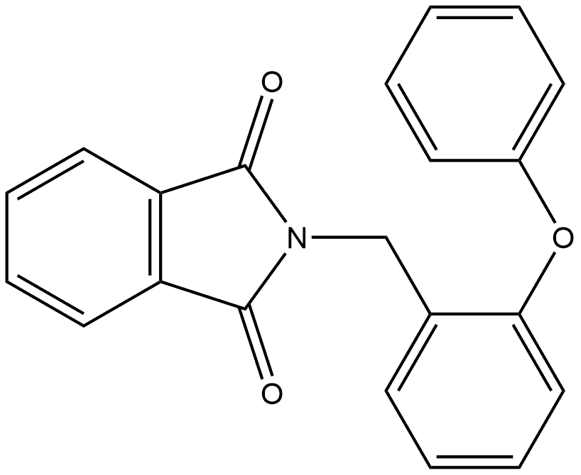 2-[(2-Phenoxyphenyl)methyl]-1H-isoindole-1,3(2H)-dione Structure
