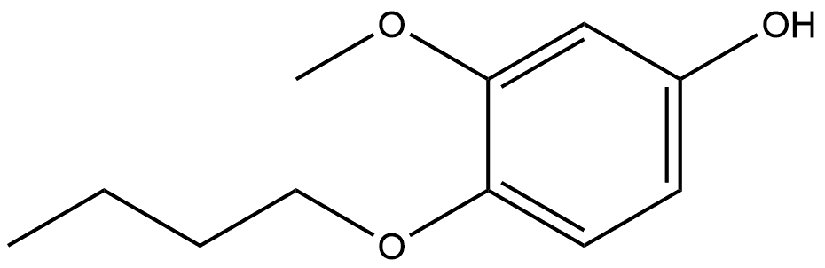 4-Butoxy-3-methoxyphenol Structure