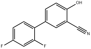 2-Cyano-4-(2,4-difluorophenyl)phenol Structure