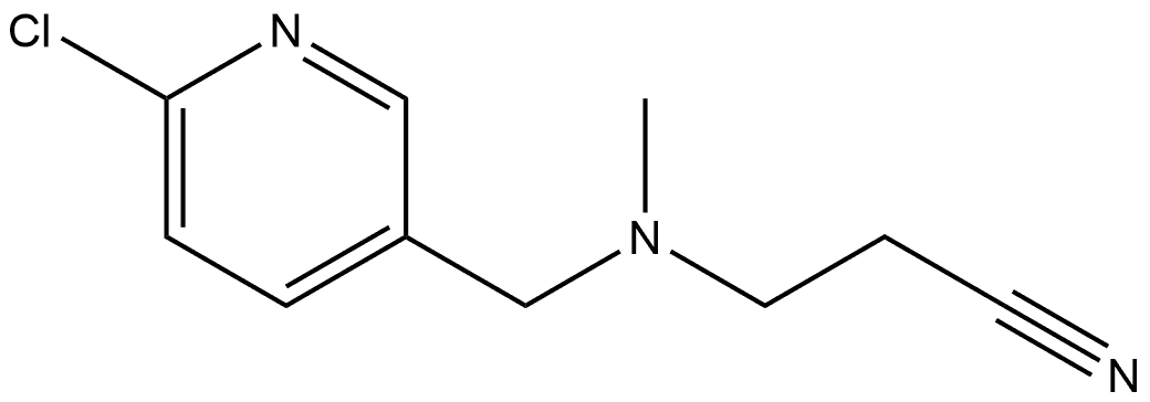 Propanenitrile, 3-[[(6-chloro-3-pyridinyl)methyl]methylamino]- 구조식 이미지