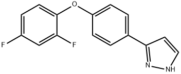 3-[4-(2,4-Difluorophenoxy)phenyl]-1H-pyrazole Structure