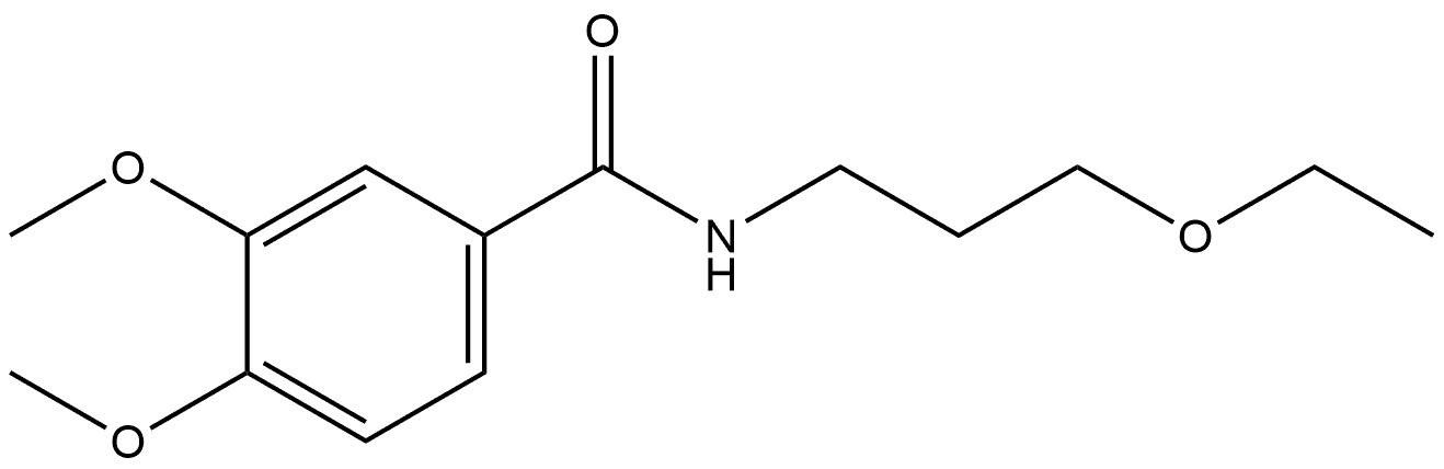 N-(3-Ethoxypropyl)-3,4-dimethoxybenzamide Structure