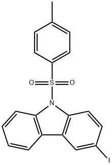 9H-Carbazole, 3-iodo-9-[(4-methylphenyl)sulfonyl]- Structure