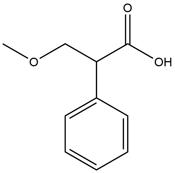 3-methoxy-2-phenylpropanoic acid 구조식 이미지