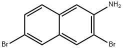 2-Naphthalenamine, 3,6-dibromo- Structure