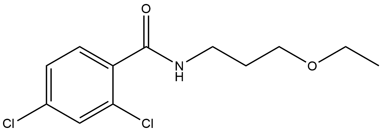 2,4-Dichloro-N-(3-ethoxypropyl)benzamide Structure