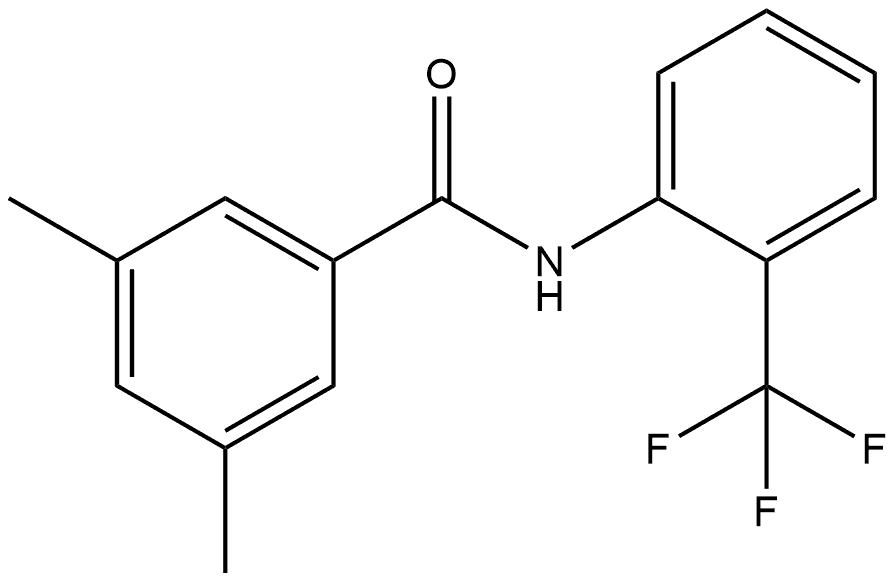 3,5-Dimethyl-N-[2-(trifluoromethyl)phenyl]benzamide Structure