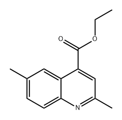 4-Quinolinecarboxylic acid, 2,6-dimethyl-, ethyl ester Structure