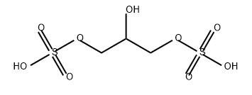 1,2,3-Propanetriol, 1,3-bis(hydrogen sulfate) Structure