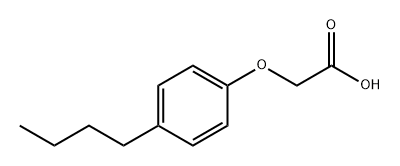 Acetic acid, 2-(4-butylphenoxy)- Structure