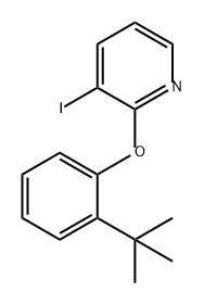 Pyridine, 2-[2-(1,1-dimethylethyl)phenoxy]-3-iodo- Structure