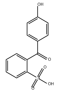 Benzenesulfonic acid, 2-(4-hydroxybenzoyl)- Structure
