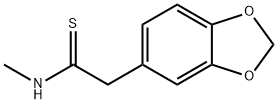 1,3-Benzodioxole-5-ethanethioamide, N-methyl- 구조식 이미지