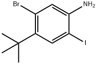 Benzenamine, 5-bromo-4-(1,1-dimethylethyl)-2-iodo- 구조식 이미지