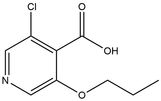 3-Chloro-5-propoxy-4-pyridinecarboxylic acid Structure