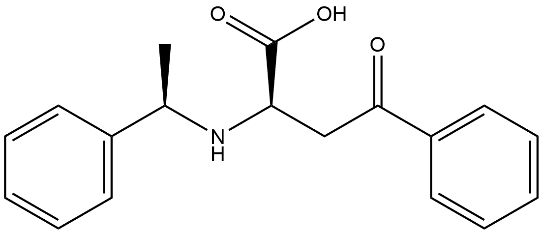 Benzenebutanoic acid, γ-oxo-α-[[(1R)-1-phenylethyl]amino]-, (αR)- 구조식 이미지