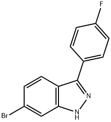 1H-Indazole, 6-bromo-3-(4-fluorophenyl)- 구조식 이미지