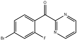 Methanone, (4-bromo-2-fluorophenyl)-2-pyrimidinyl- 구조식 이미지