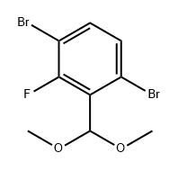 Benzene, 1,4-dibromo-2-(dimethoxymethyl)-3-fluoro- Structure