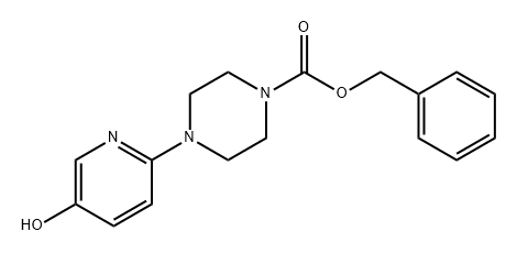 1-Piperazinecarboxylic acid, 4-(5-hydroxy-2-pyridinyl)-, phenylmethyl ester Structure