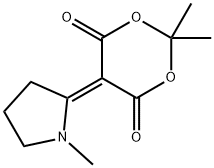 1,3-Dioxane-4,6-dione, 2,2-dimethyl-5-(1-methyl-2-pyrrolidinylidene)- Structure