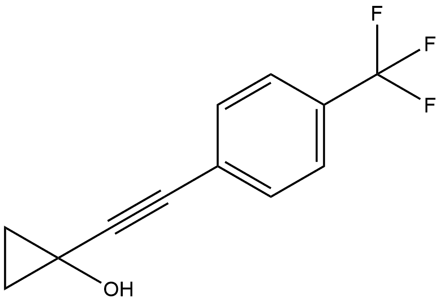 1-[2-[4-(Trifluoromethyl)phenyl]ethynyl]cyclopropanol Structure