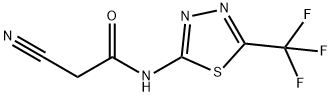 2-cyano-N-(5-(trifluoromethyl)-1,3,4-thiadiazol-2-yl)acetamide Structure