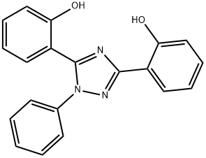 Phenol, 2,2'-(1-phenyl-1H-1,2,4-triazole-3,5-diyl)bis- 구조식 이미지