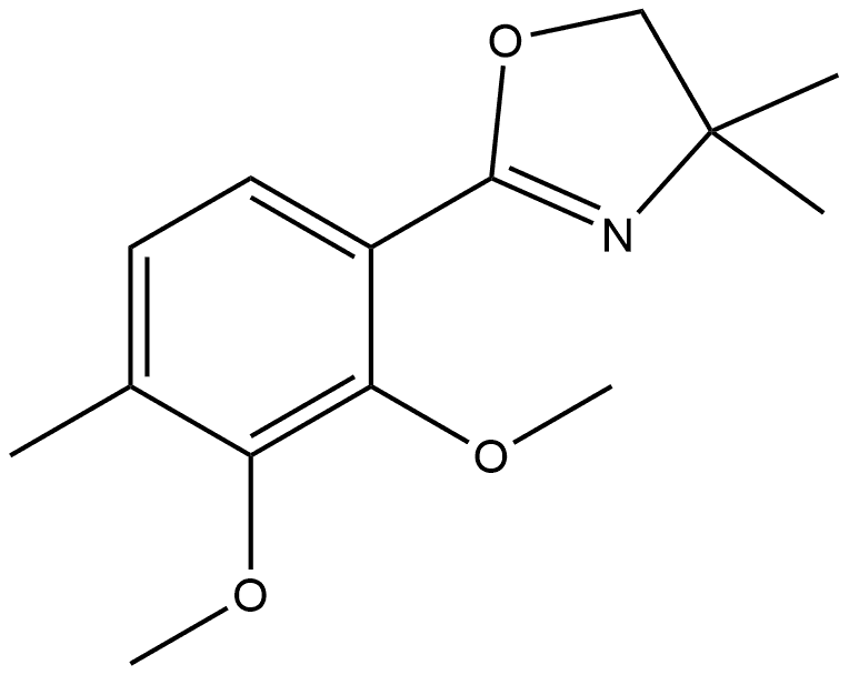 2-(2,3-Dimethoxy-4-methylphenyl)-4,5-dihydro-4,4-dimethyloxazole Structure