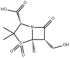 4-Thia-1-azabicyclo[3.2.0]heptane-2-carboxylic acid, 6-(hydroxymethyl)-3,3-dimethyl-7-oxo-, 4,4-dioxide, (2S,5R,6S)- Structure