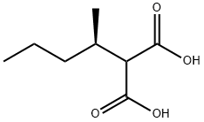 Propanedioic acid, 2-[(1R)-1-methylbutyl]- Structure