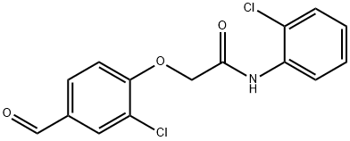 2-(2-Chloro-4-formylphenoxy)-N-(2-chlorophenyl)acetamide Structure