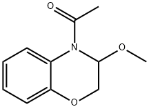 Ethanone, 1-(2,3-dihydro-3-methoxy-4H-1,4-benzoxazin-4-yl)- Structure