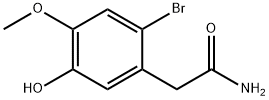 Benzeneacetamide, 2-bromo-5-hydroxy-4-methoxy- 구조식 이미지