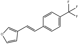 Furan, 3-[(1E)-2-[4-(trifluoromethyl)phenyl]ethenyl]- Structure