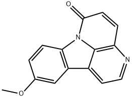 6H-Indolo[3,2,1-de][1,5]naphthyridin-6-one, 10-methoxy- 구조식 이미지