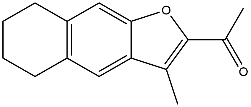 1-(3-methyl-5,6,7,8-tetrahydronaphtho[2,3-b]furan-2-yl)ethan-1-one Structure