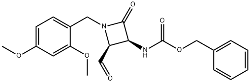 benzyl ((2S,3S)-1-(2,4-dimethoxybenzyl)-2-formyl-4-oxoazetidin-3-yl)carbamate 구조식 이미지