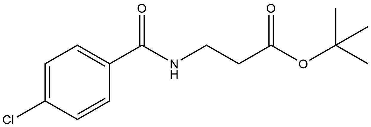 β-Alanine, N-(4-chlorobenzoyl)-, 1,1-dimethylethyl ester 구조식 이미지