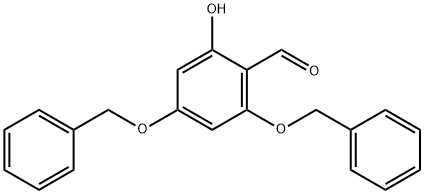 Benzaldehyde, 2-hydroxy-4,6-bis(phenylmethoxy)- 구조식 이미지