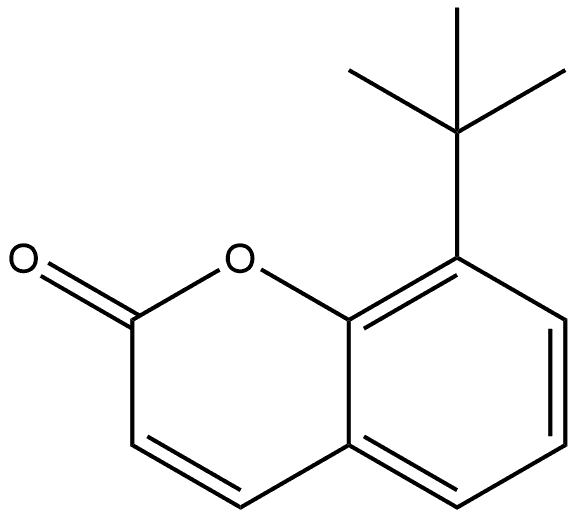 8-(1,1-Dimethylethyl)-2H-1-benzopyran-2-one Structure