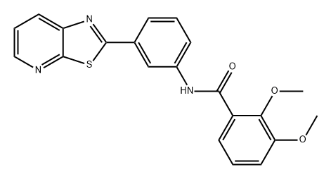 Benzamide, 2,3-dimethoxy-N-(3-thiazolo[5,4-b]pyridin-2-ylphenyl)- Structure