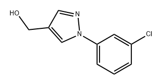 1H-Pyrazole-4-methanol, 1-(3-chlorophenyl)- Structure